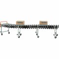 Global Industrial 3ft3in to 12ft10inL Steel Skate Wheel Conveyor, Portable & Expandable, 18in W 988989
